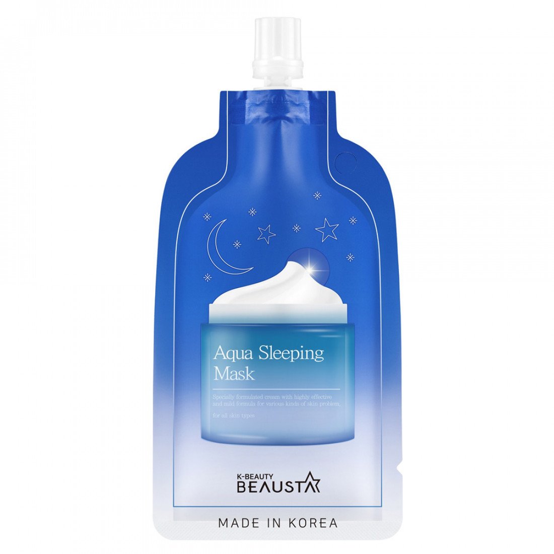 Beausta Aqua Sleeping Mask drėkinanti naktinė kaukė